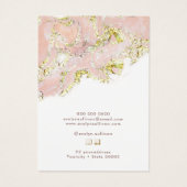 Roze vloeibaar marmer ketting display kaart (Achterkant)