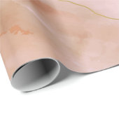 Roze vloeibare marmer textuur cadeaupapier (Rol Hoek)