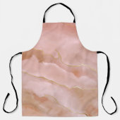 Roze vloeibare marmer textuur schort (Voorkant)
