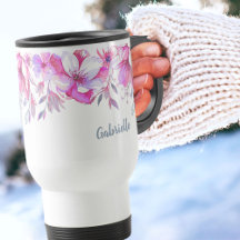 Roze Vloerrand en naam penseelscript