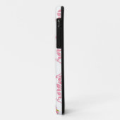 Roze vochtige  bloemen bloembloempatroon Case-Mate iPhone case (Achterkant/links)