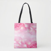 Roze vochtige Rozen Tote Bag (Voorkant)