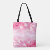 Roze vochtige Rozen Tote Bag (Achterkant)