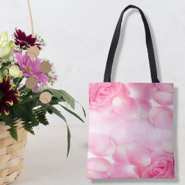 Roze vochtige Rozen Tote Bag