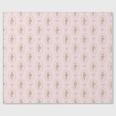 Roze voedingskraker omslagpapier cadeaupapier (Vlak)