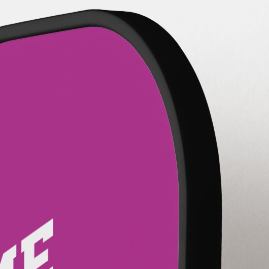Roze Voeg je teamnaam Jersey Number tekst toe Pickleball Paddle (Links Detail)