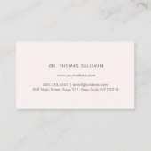 Roze Voeg Logo Minimalistic Professional toe Visitekaartje (Voorkant)