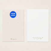 Roze Voeg Logo toe die sociale netwerken bezorgen Visitekaartje (Voorkant /achterkant)