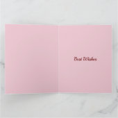  Roze Voeg naam toe Word goed Kaart (Binnen)