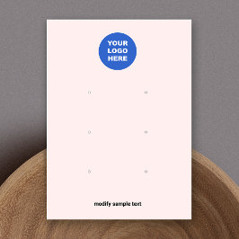 Roze voeg uw Logo drie-eenhoorntje-Kaart toe Visitekaartje