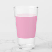 Roze - voeg uw logo toe glas (Achterkant)