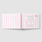Roze voetafdruk Baby shower Guestbook Keepslag Gastenboek (Volledig)