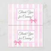 Roze voetafdruk Vergelijkbare baby shower games Flyer (Achterkant)