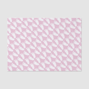 Roze voetafdrukken meisje baby shower cadeau tissu tissuepapier