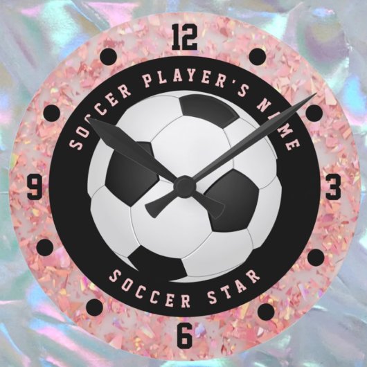 Roze Voetbal Bal Klok voor Meisjes