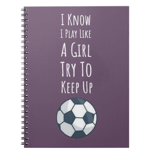 Roze Voetbal Cadeaus Speler Team Sport Meisje voor Notitieboek (Voorkant)