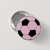 Roze Voetbal Football Ronde Button 3,2 Cm (Voorkant /achterkant)