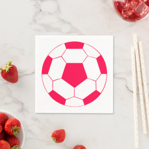 Roze Voetbal Football Sport Servet