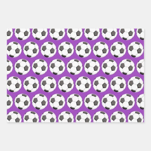 Roze Voetbal Pattern Birthday Gift Inpakpapier Vel (Voorkant 3)