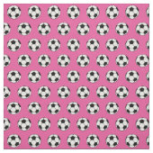 Roze Voetbal Stof (Swatch)