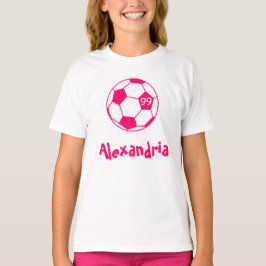 Roze Voetbal T-shirt