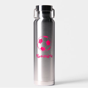 Roze Voetbal Waterfles