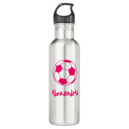 Roze Voetbal Waterfles
