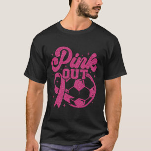 Roze Voetbalactie Voor Een Borstkanker Pink T-shirt