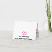 Roze Voetballen - Hartelijk dank Bedankkaart (Achterkant)