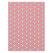 Roze Voetballen Kids Verjaardagsfeestje Tafelkleed (Voorkant)