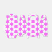 Roze Voetballen Zwart en Wit Custom Bedankdoosjes (Uitgevouwen)