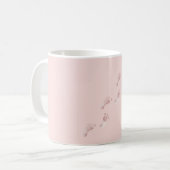 Roze voetsporen koffiemok (Voorkant links)