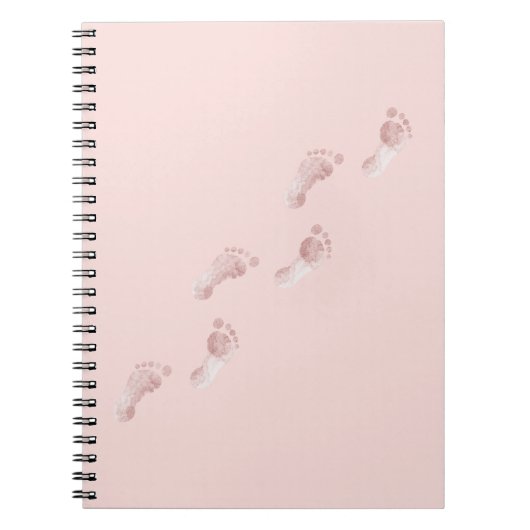 Roze voetsporen notitieboek (Voorkant)