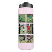 Roze voetzoeker thermosbeker (Voorkant)