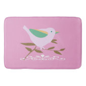 roze vogel badmat (Voorkant)