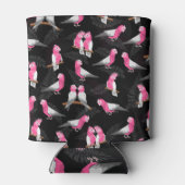 Roze vogel galah kaketoe patroon blikjeskoeler (Achterkant)