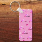 roze vogel meisjesachtig sleutelhanger (Voorkant)