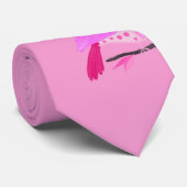 roze vogel meisjesachtig stropdas (Opgerold)