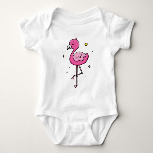 Roze vogel romper (Voorkant)