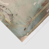 Roze Vogel Shabby Chique Floral Art Deco Stijl Tissuepapier (Detail)