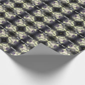 Roze Vogelhandschoen Bloem Zwart en Wit Gepersonal Cadeaupapier (Hoek)