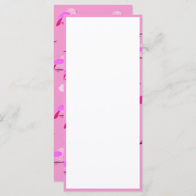 roze vogelmeisje (Voorkant / Achterkant)