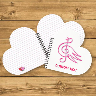 Roze Vogelmuziek Notitieboek