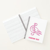 Roze Vogelmuziek Notitieboek (Binnen)