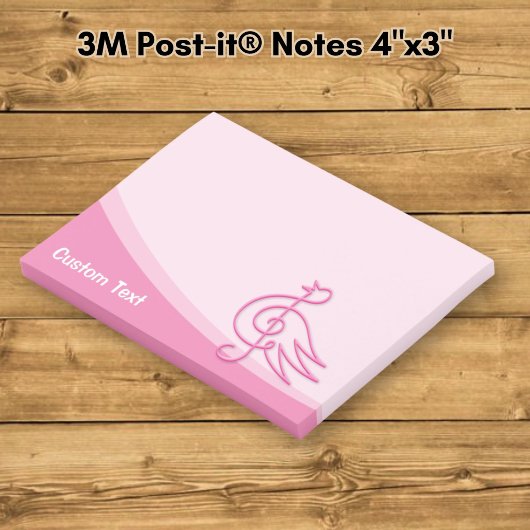 Roze Vogelmuziek Post-it® Notes
