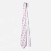 Roze vogelmuziek stropdas (Voorkant)