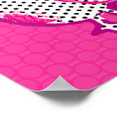 " roze vogels " digitaal schilderposter poster (Hoek)