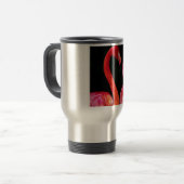 Roze Vogels flamingo Reisbeker (Voorkant links)