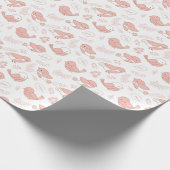  Roze Vogels Op Witte Kinderen Cadeaupapier (Hoek)