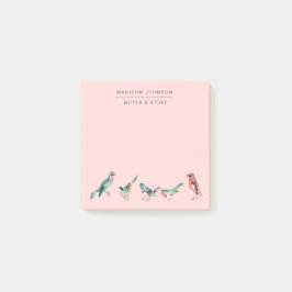 roze vogels post-it® notes